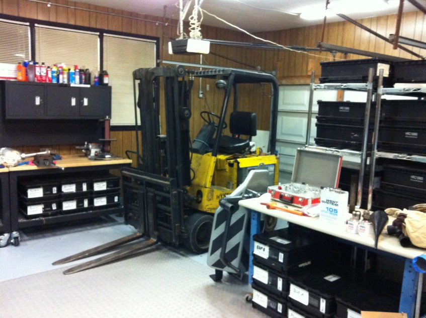 storage and forklift